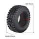 thumbnail image 3 of 4 Uds 76mm 1,55 juego de neumáticos de llanta de rueda de cuentas de Metal para coche trepador de control remoto 1/10 Axial Jr Rc4wd D90,si, 3 of 4