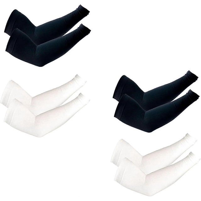 2025 Latest Model Double Pack of Men's and Women's Anti-UV Cooling Sleeves UPF 50 Sun Prot