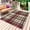 Brown, variant on Buffalo Check Outdoor Rug for Patio/Deck/Porch, Non-Slip Large Area Rug 4 x 6 Ft, Red Green Farmhouse Plaid Vintage Autumn Indoor Outdoor Rugs Washable Area Rugs, Reversible Camping Rug Carpet Runner