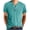 mens shirts-Lake Blue, variant on Homenesgenics Mens Shirts Men Tops T Shirts for Man Men's Fashion Casual Block Color Pocket Short Sleeve Round Neck Collar Blouse 0 L