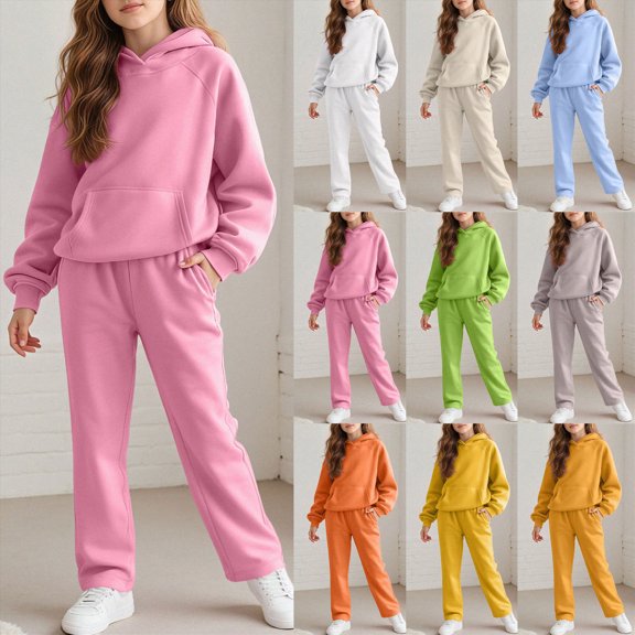 11-12 Years Teen Baby Girls Clothes Girls 2PCS Fall Winter Outfits Toddler Girls Long Sleeve Top Overall Pants Set 6-12 Months 12-24 Months 2T 3T 4T 5T 6T 7T Set