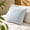 Blue, variant on Outdoor Cushion with Tassel - Solid Color Washed Cotton Sofa Pillow, Decorative Throw Pillow with Insert Included, 45x45 cm