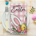 thumbnail image 2 of 2 Pack Easter Kitchen Towels Dish Towels, 18x26 Inch Seasonal Cloth Tea Towel Bunny Happy Easter Hand Towel Dishcloth Spring Holiday Flowers Cloth Towel for Home Housewarming Gift, 2 of 5