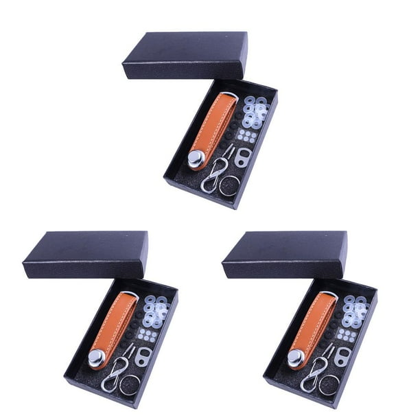 Yuarrent Bolso para llaves de cuero de vaca, soporte de estructura compacta Unisex, organizador de llaves, bolsas de almacenamiento, regalo del Día del Type1 NO1 Yuarrent CBP387757