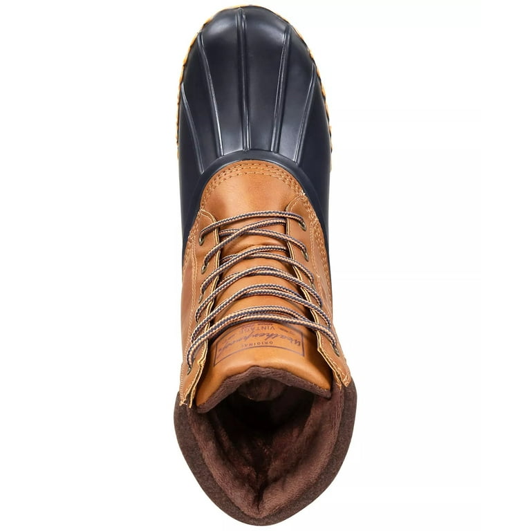 Mens navy blue duck boots deals