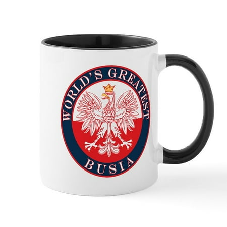 

CafePress - Round World s Greatest Busia Mug - 11 oz Ceramic Mug - Novelty Coffee Tea Cup
