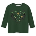 thumbnail image 4 of ChaoLingNeng Girls St Patricks Day Shirt Size 10 Lucky Shamrock Short Sleeve Child Irish Tees Crewneck Preppy Shirt Funny Toddler Multicolor Shirts for Kids, 4 of 4