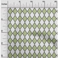 thumbnail image 1 of oneOone Cotton Silk Light Green Fabric Argyle Check Craft Projects Decor Fabric Printed By The Yard 42 Inch Wide, 1 of 4