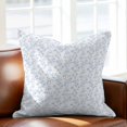thumbnail image 3 of Pillow Covers 24x24 Inch, Blue Spring Floral Linen Pillowcase with Invisible Zipper, Elegant Watercolor Summer Botanical Decorative Throw Pillow Covers Cushion Case for Couch Sofa Bed Living Room, 3 of 9