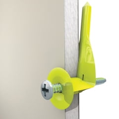 

2PC WallClaw Anchors WallClaw Anchors - PCK-WC4-YS - .25 in. Dia. x 2 in. L Plastic/Steel Pan Head Wallboard Anchors - 4/Pack