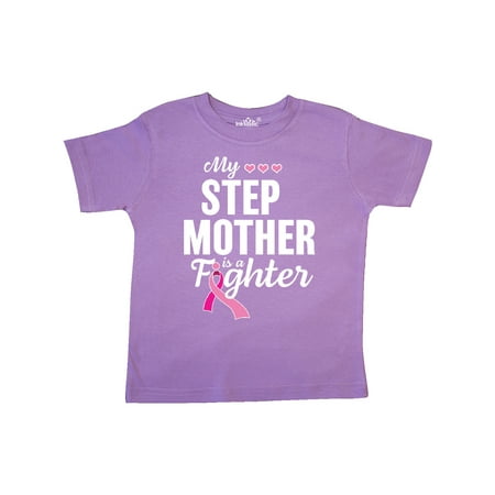 

Inktastic Breast Cancer Awareness My Step Mother is a Fighter Gift Toddler Boy or Toddler Girl T-Shirt