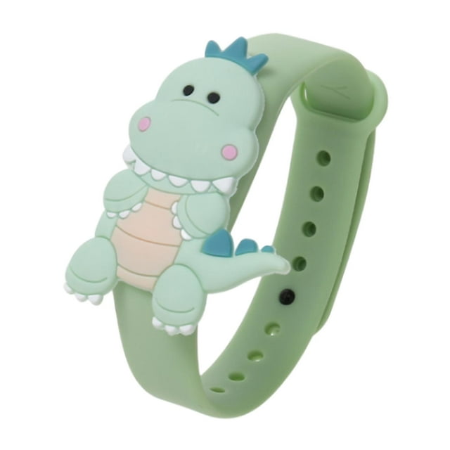 Pulsera repelente de mosquitos perfecl con aceite esencial de dibujos animados para niños y adultos Dinosaurio