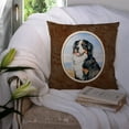 thumbnail image 3 of Carolines Treasures 7012PW1414 Mommas Love Bernese Mountain Dog Fabric Decorative Pillow  14Hx14W multicolor, 3 of 4