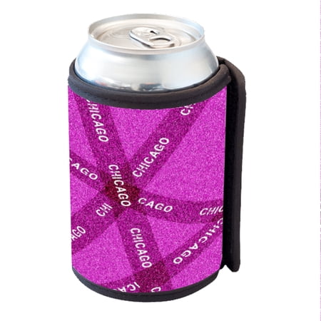 KuzmarK Insulated Drink Can Cooler Hugger - Chicago Pink Pride