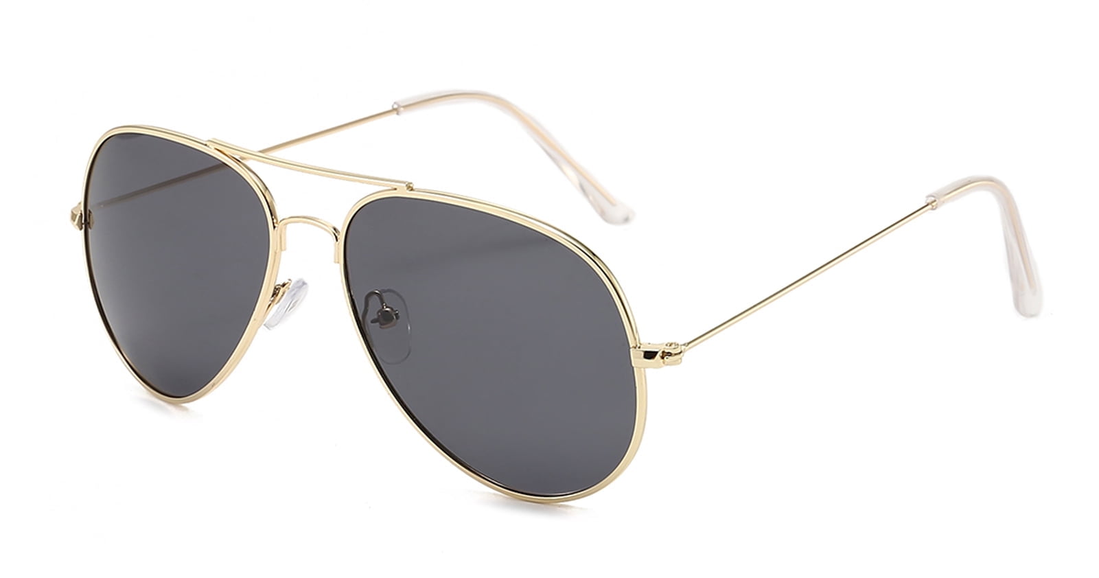 ALWAYSUV Polarized Sunglasses UV400 Protection Stylish Metal Frame Retro Sun Glasses for Men and Women Grey