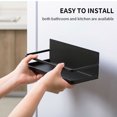 thumbnail image 4 of Wosthever Estante de metal para especias, organizador para refrigerador, estante de almacenamiento, montaje en pared, nevera, suministros de cocina de Almacenamiento y organización del hogar negro Wosthever HA002994-02, 4 of 6