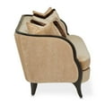 thumbnail image 6 of Michael Amini Malibu Crest Chenille Sofa - Honey/Dark Espresso, 6 of 16