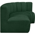 thumbnail image 6 of Meridian Furniture Arc Green Boucle Fabric Modular Sectional, 6 of 7