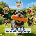 thumbnail image 7 of Giant Carrot Dog Toy, Dog Squeaky Toys to Keep Them Busy for Small, Medium, & Large Dogs, Cute Carrot with Soft Squeaker – Durable Bite-Resistant Plush, Embroidered Details (1PC, S), 7 of 7