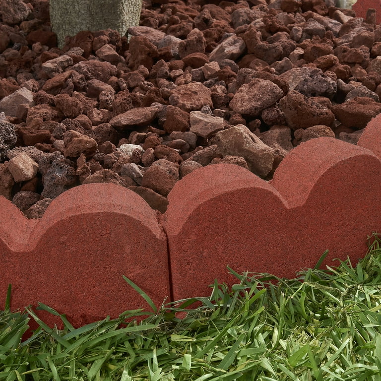Pavestone 12" Curved Scallop Red Concrete Edger