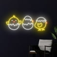 thumbnail image 3 of Handmadetneonsign Chick Neon Light, Chicks Led Light, Chick Egg Led Sign, Chick Eggshell Neon Sign, 3 of 5