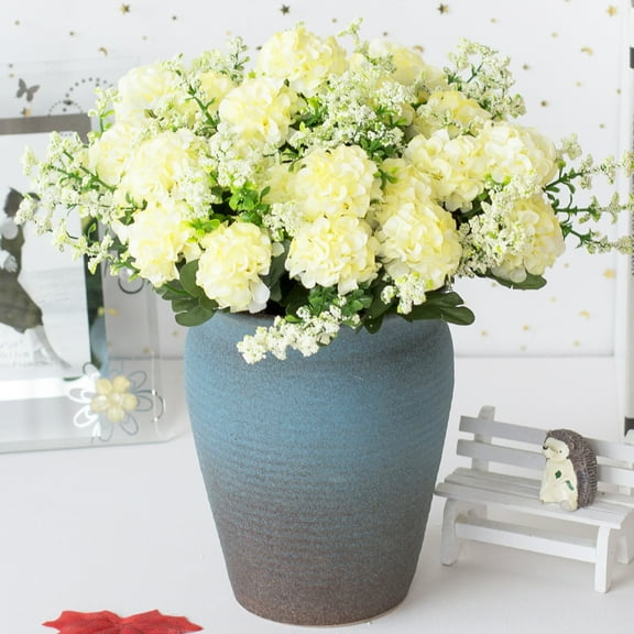 Visland 4PCS Artificial Hydrangea Flowers Chrysanthemum Ball Flowers for Important People Glorious Moral for Home Office Coffee House Parties and Wedding