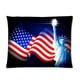 thumbnail image 1 of ABPHQTO Funda de almohada con imagen de la estatua de la libertad y la bandera estadounidense 50x75 cm Impresión de dos lados, 1 of 1