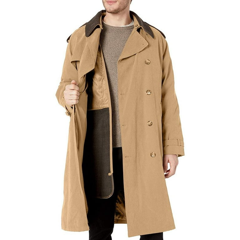 fig L ondon short trench　CO London Fog Cropped Trench Coat Sz Medium Khaki Double