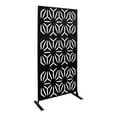 thumbnail image 4 of Outdoor Decorative Panels, Outdoor Privacy Fence Screen, Privacy Screen Fence Panels Black Steel 35.4*15.75*74.8in, 4 of 16