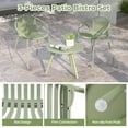 thumbnail image 6 of Costway 3 Pieces Bistro Set All Weather PP Patio Conversation Set with Round Coffee table Green, 6 of 10
