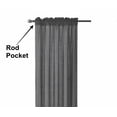 thumbnail image 4 of Gorgeous Home Linen 1 PC Solid Semi Sheer Faux Silk Rod Pocket Curtain Window Panel for any Room 55" Wide X 84"Long Silver Gray Color, 4 of 5