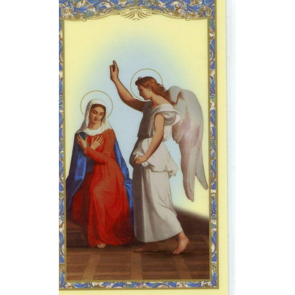The Angelus holy card - laminated - Pack of 25