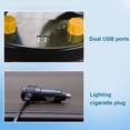 thumbnail image 3 of Ventilador Ventilación Automática Doble Cabeza 2 Velocidad Viento para El Tablero Viento para El Automóvil (24 V), 3 of 8