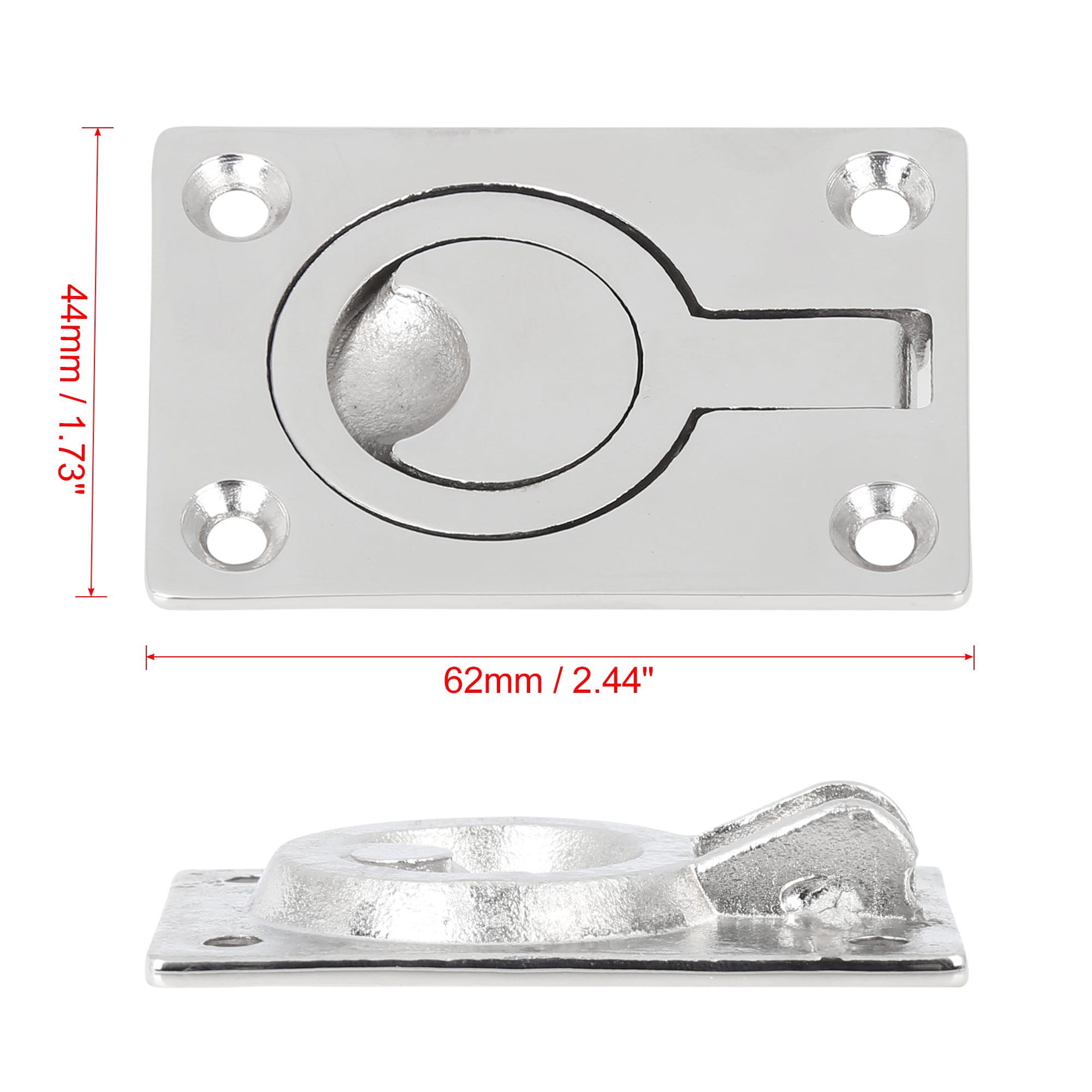 Unique Bargains 316 Stainless Steel Boat Floor Locker Hatch Lift Flush Ring Pull Handle