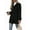 Black, variant on Women'S Winter Classic Outwear Overcoat with Pockets Single Breasted Pea Coat Black S