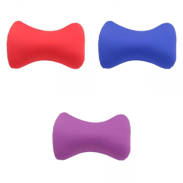 DOLITY 3Pcs Microbead Back Cushion 38x20cm Sleep Home Tube Pillow Deluxe Head Kids