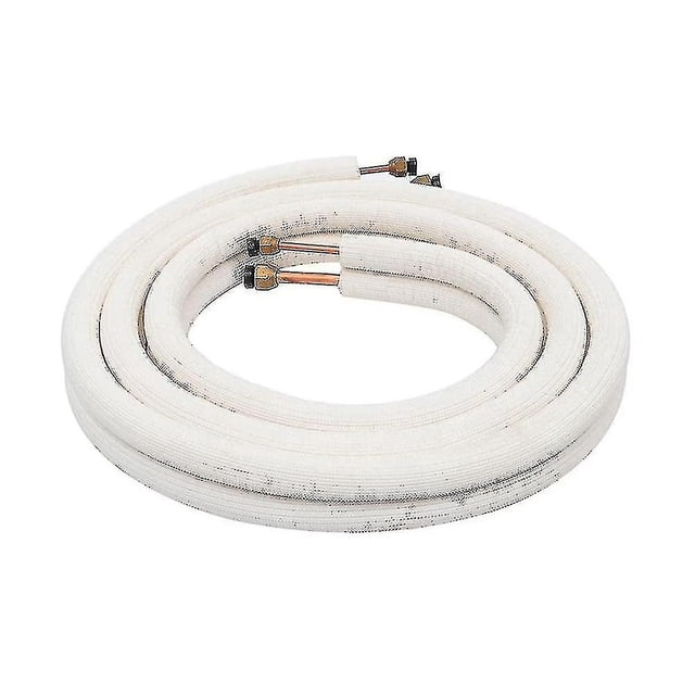 3 metros, par de tubos en espiral para aire acondicionado, juego de cables de cobre aislados de 1/4 pulg. y 3/8 pulg., piezas para aire acondicionado R