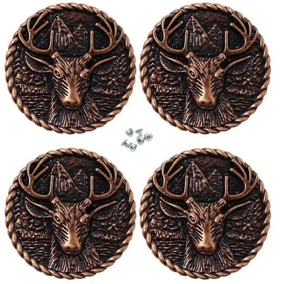 Set of 4 Screw Back Conchos Western Saddle  Co620