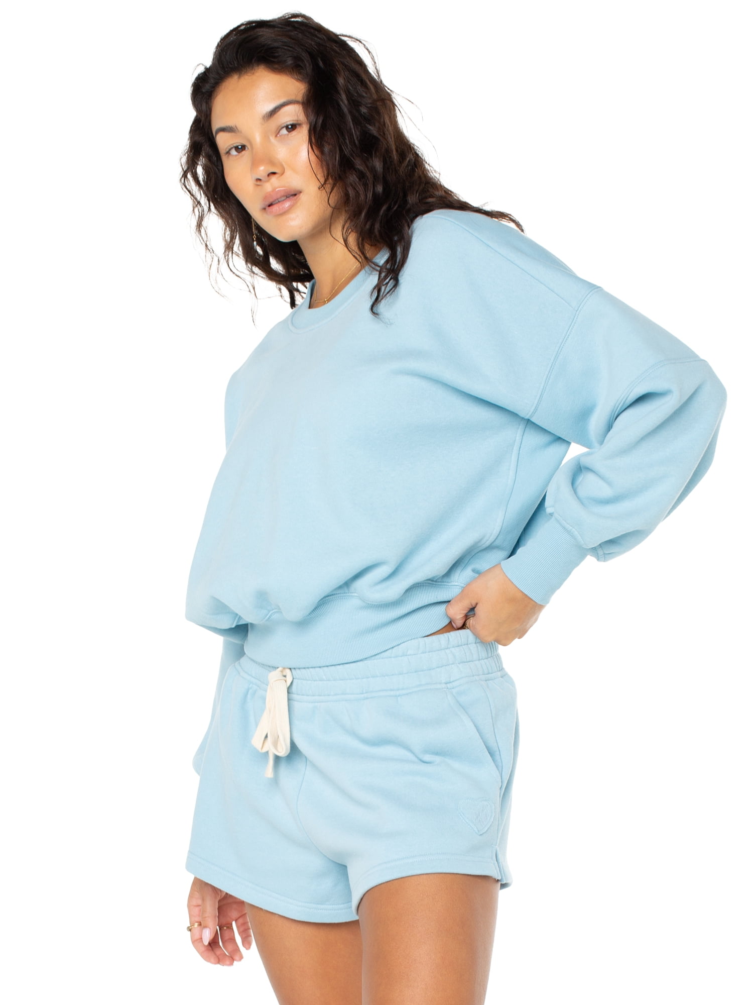 Celebrity Pink Women's and Women's Plus Oversized Boyfriend Sweatshirt, Sizes XS-4X