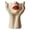A-Beige, variant on Abstract Human Body Art Face-Holding Sculpture | Home Decor/Makeup Brush Organizer + Office Desk Pen Holder | Multi-Use Gift for Family, Coworkers & Loved Ones