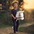 thumbnail image 2 of Peluche HollyHome Outdoor Palstick Horse con ruedas de madera, 2 of 9