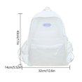 thumbnail image 1 of Mochila de moda de gran capacidad para estudiantes, mochila versátil de nailon informal, mochilas escolares para jardín de infantes, estuche para lápices Teena Fivean unisex, 1 of 2