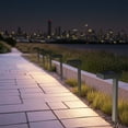 thumbnail image 6 of Mainstays Solar Powered Black Modern Edge LED Pathway Light and Landscape Light, 15 Lumens, 6 of 7