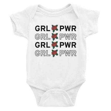 

365 Printing Girl Power Baby Bodysuit Gift White For Baby Boy Baby Jumpsuit Gift