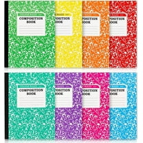 Feela Composition Notebook, 8 Pack 8 Pastel Colors College Ruled Composition Books Bulk, Marble Cover Notepad Lined Cute Journal Notebooks for Notes Taking Writing, 9.75 X 7.5 in