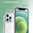 thumbnail image 3 of IBAOLE Clear Case Compatible with iPhone 12 Case/iPhone 12 Pro Case,Non-Yellowing Shockproof Protective Phone Case- Slim ThinMetal Silver, 3 of 7