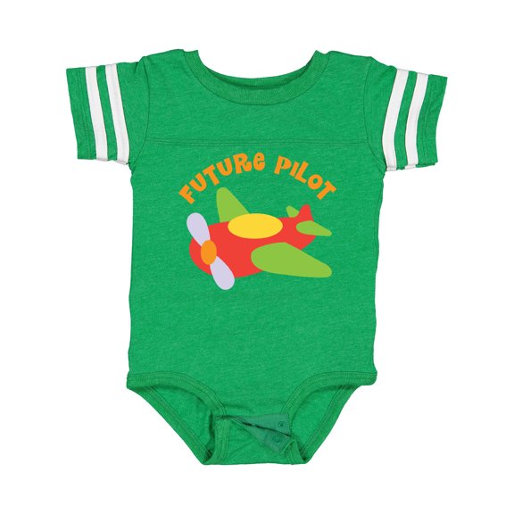 Inktastic Future Pilot Airplane Boys or Girls Baby Bodysuit