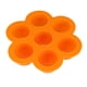 thumbnail image 5 of Molde de huevo de silicona ZHCH contenedor de almacenamiento reutilizable 7 cavidades con tapa naranja, 5 of 5