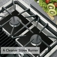 thumbnail image 4 of CheAAlet Reusable Teflon Gas Stove Protector Liner Cover - Heat Resistant, Trimmable, Easy to Clean Black, 4 of 8