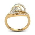 thumbnail image 3 of 1ctw Round Cut Diamond Prong Ladies Heart Fancy Engagement Ring Bridal Solid 18K Gold H SI2, 3 of 3